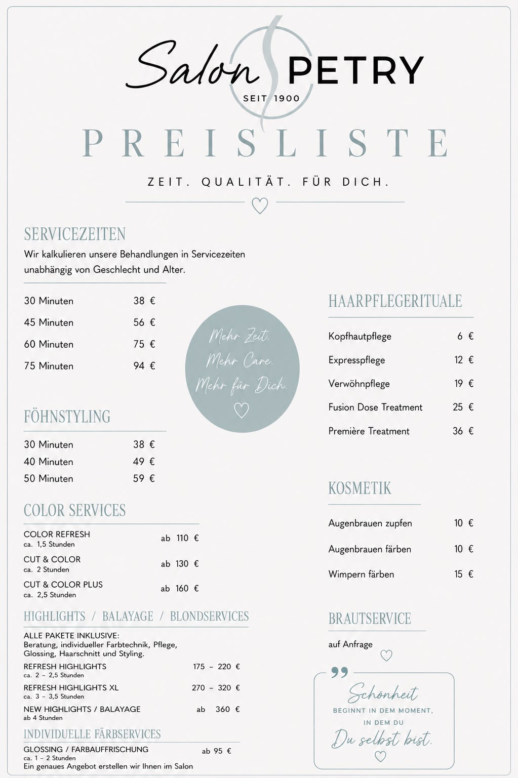 preisliste